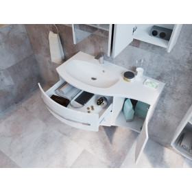 Фото 7 Тумба Botticelli Vanessa Vndl левая оливковый с умывальником Levanto-110 L