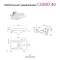 Фото 2 Тумба підвісна Сіметрі 40 прав. (Т014019) під умив. Комо 40 (без раков.)
