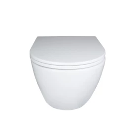 Фото 1 Унітаз підвісний Robin, Ultra Quiet сидіння Slim Duroplast/ Soft-close/ Quick relase WHITE Qtap
