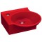 Фото Раковина Idevit Myra Mini 36 см с отверстием слева 0201-0367-08, красная