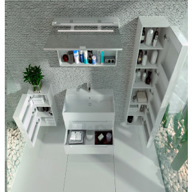 Фото 5 Тумба Botticelli Toscana Ts-100 белый с умывальником Lumas-100