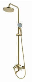 Фото Душова система із змішувачем для ванни Mixxus PREMIUM RETRO GOLD-009-J 