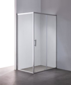 Фото Душова кабіна Mixxus Hard SC01-100x80x185-TR CHROME,  б/піддону