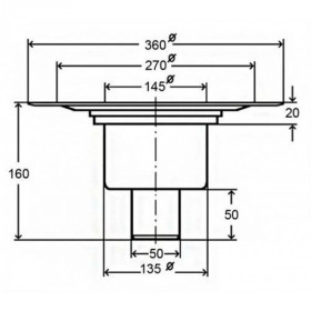 Фото 1 Трап для душа Viega 557188 с насадкой 50мм (нерж.сталь)
