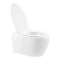 Фото 2 Унітаз підвісний Leo, Rimless з сидінням Slim Duroplast/ Soft-close/ Quick relase White Qtap