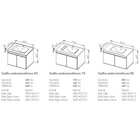 Фото 4 0401-423112 Тумба Aquaform RAMOS STANDARD под умыв. Nemi 70