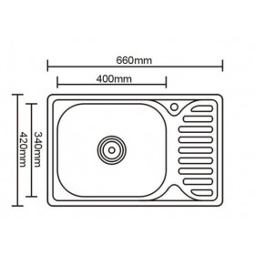 Фото 2 Кухонная мойка Galati Mirela Satin