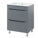 Фото Тумба підлогова Пектораль 60 Графит Мат (Т306033) під умив. 9060 (без раков.)