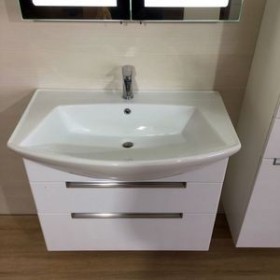 Фото 3 Тумба с раковиной подвесная Мойдодыр Твистер Нова 75-U