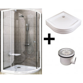 Фото 1 Душевая кабина RAVAK PSKK 3-90 с поддоном и сифоном