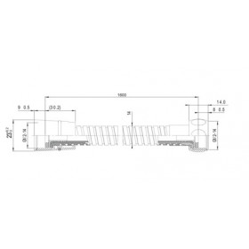 Фото 1 Шланг душевой Imprese 1116H двойн. опл. 1.60м