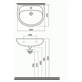 Фото 1 Умывальник Kolo СОЛО 60 7116300U