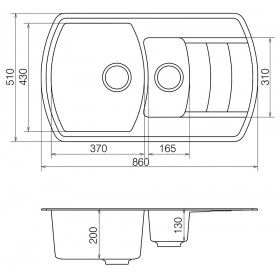 Фото 3 Кухонная мойка VANKOR Norton NMP 04.86 Sahara
