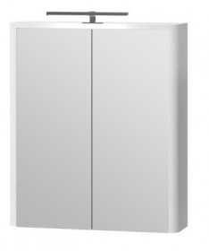 Фото Зеркальный шкаф Livorno LvrMC-60 структурный белый