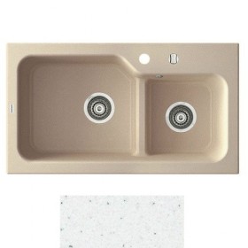 Фото Кухонная мойка Marmorin Ako белый (711 503 006)