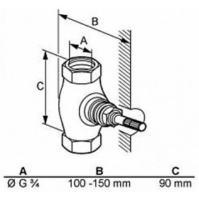 Фото 1 JOOP 55811 встраиваемый вентиль
