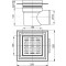 Фото 1 Сливной трап Alcaplast APV10 150x150/110 мм