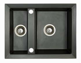 Фото Мойка кухонная Marmorin CIRE 630х500 BLACK METALIC (375503012)