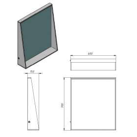Фото 1 Зеркало Manhattan MnhM-60 белый