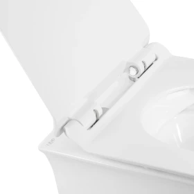 Фото 3 Унітаз підвісний Virgo, Rimless з сидінням Slim Duroplast/ Soft-close/ Quick relase White Qtap