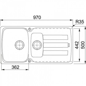 Фото 1 Кухонная мойка Franke Antea AZG 651 Графит (114.0498.076)