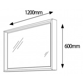 Фото 1 Зеркало Botticelli Torino TrM-120 белый