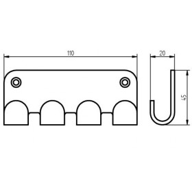 Фото 1 Haceka IXI Вешалка д/полотенца (415125)