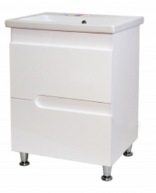 Фото Т148019 - Блюм Тумба под умывальник Комо 80 без ручки Simple White