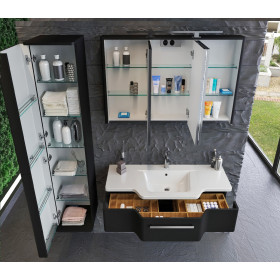 Фото 6 Зеркальный шкаф Botticelli Levanto LvM-128 черный