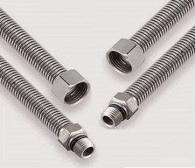 Фото Подводка для смесителя KAS K080 1/2 800 мм (пара) нерж.сталь