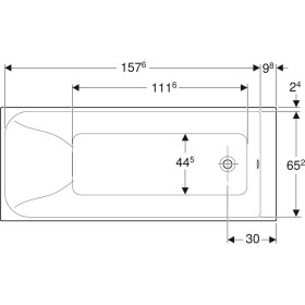 Фото 3 Ванна акрилова Kolo REKORD 170х70 б/ніг (XWP3677000N)