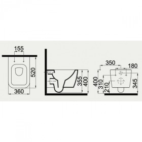 Фото 2 Унитаз подвесной Idevit Halley Rimless 3204-2616