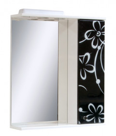 Фото Дз0160 Зеркало 60 бело-черная ромашка (правое)