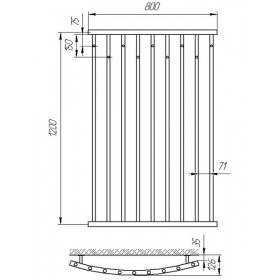 Фото 1 Сушка для одежды Laris Ларис П7 800х1500