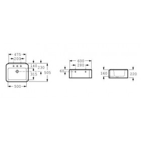 Фото 3 Умывальник Roca Element 60 с/о (327571000)