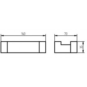 Фото 1 Haceka Whitewash Крючок двойной (402218)