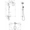Фото 1 Душевая система Hansgrohe Croma 220 Showerpipe Reno с поворотным кронштейном 400мм (27224000)