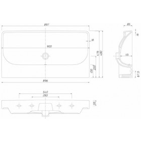 Фото 1 Kolo Traffic Мебельный умывальник 90 см (L91090000)