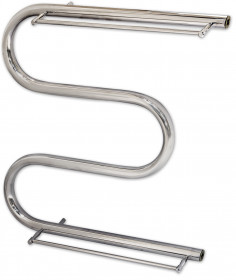 Фото Полотенцесушитель Mario Змейка 30 500х500 с полочкой