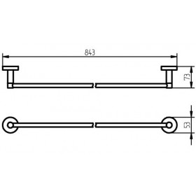 Фото 1 Haceka Kosmos Держатель д/полотенца (402321)