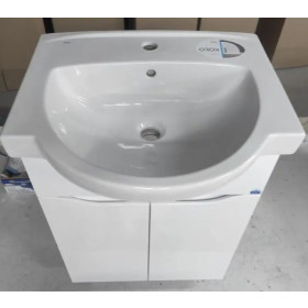 Фото 1 Тумба підлогова Пектораль 55 біла (Т025504) під умив. Freja 55 (без раков.)