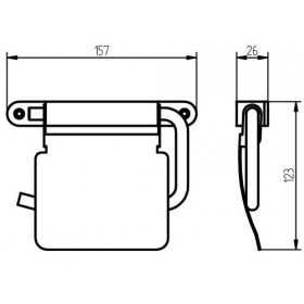 Фото 1 Haceka IXI Бумагодержатель закрытый (415113)