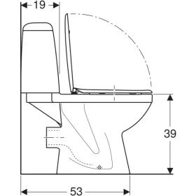 Фото 3 Унітаз-компакт Kolo SOLO Г/В, арм. GEBERIT 3/6, з сид. Duroplast Soft Close