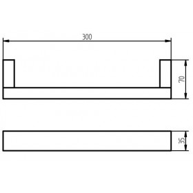 Фото 1 Haceka ForeSC natural Держатель д/полотенца, 60см (402106)