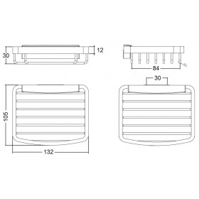 Фото 1 KLUDI A-XES металлическая мыльница