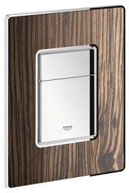Фото Спускная кнопка GROHE Skate Cosmopolitan, дерево, хр/макассар (38849HR0)