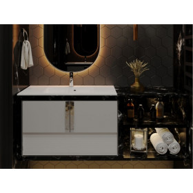 Фото 1 Умывальник Miraggio Della 900 Глянец Прямоугольный Врезной