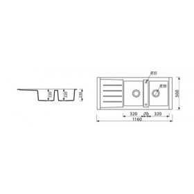 Фото 1 Кухонная мойка Marmorin Profir белый (160 213 006)