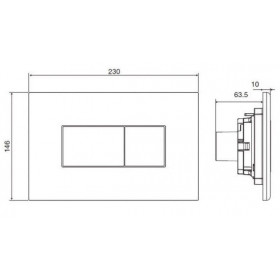 Фото 1 Спускная кнопка 221919 ALTO NEO Белый