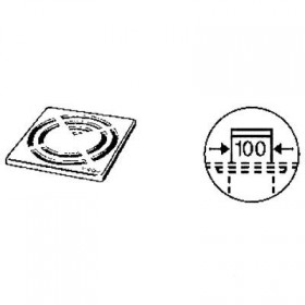 Фото 1 Решетка для душевого трапа Visign RS3 492304 94x94 мм